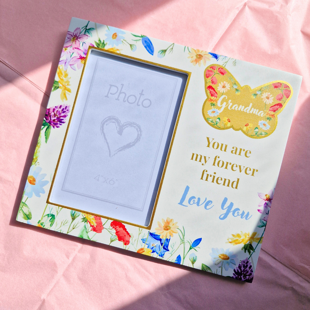 Floral Photo Frame 10 x 15cm - Grandma