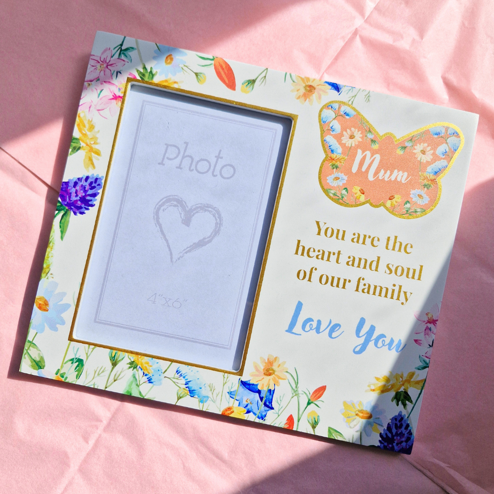 Floral Photo Frame 10 x 15cm - Mum