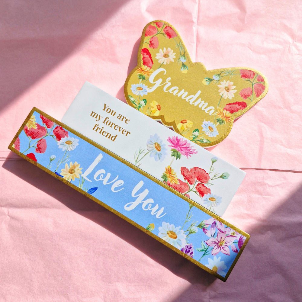 Wooden Plaque Floral 16 x 20cm - Grandma Love You
