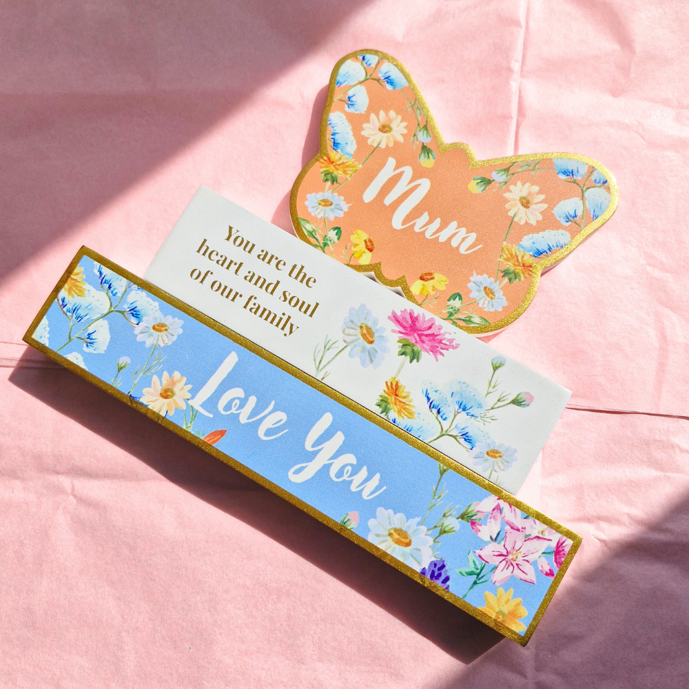 Wooden Plaque Floral 16 x 20cm - Mum Love You