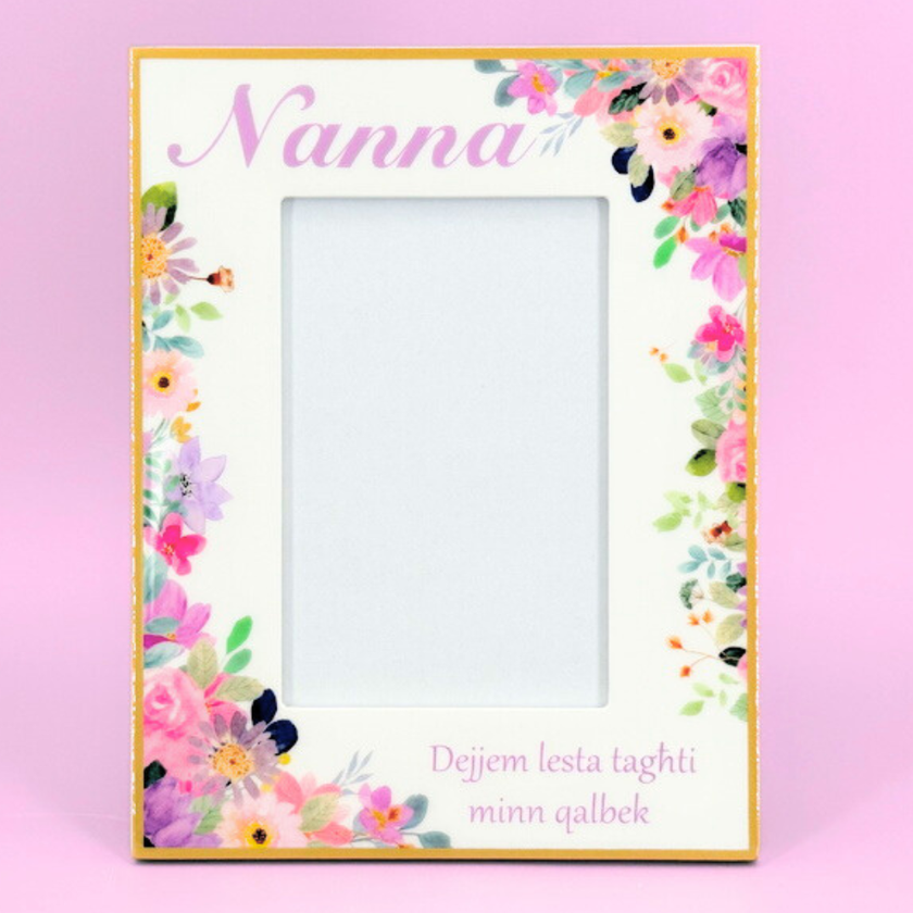 Floral Photo Frame 10 x 15cm - Nanna
