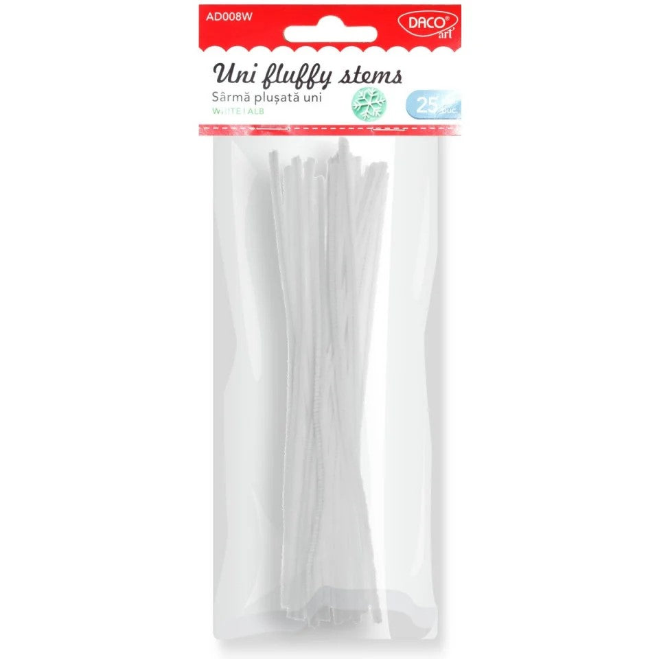 Daco Uni Fluffy Stems A Pack Of 25pcs - Various Colours