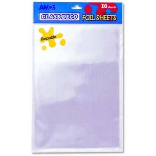 A4 Glass Deco Foil Sheets A Pack Of 10pcs