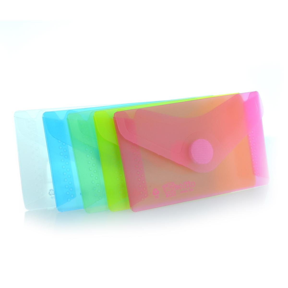 Card Office Box - Translucent Envelope With V-Lock - Classic - Various Colours
