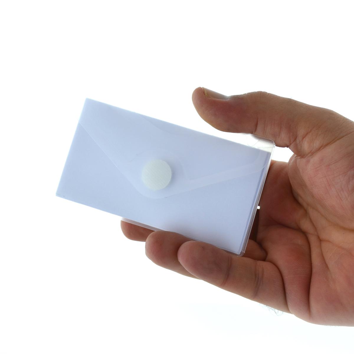 Card Office Box - Translucent Envelope With V-Lock - Classic - Various Colours