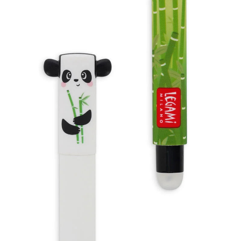 Legami Erasable Gel Pen 0.7mm Black Ink - Panda