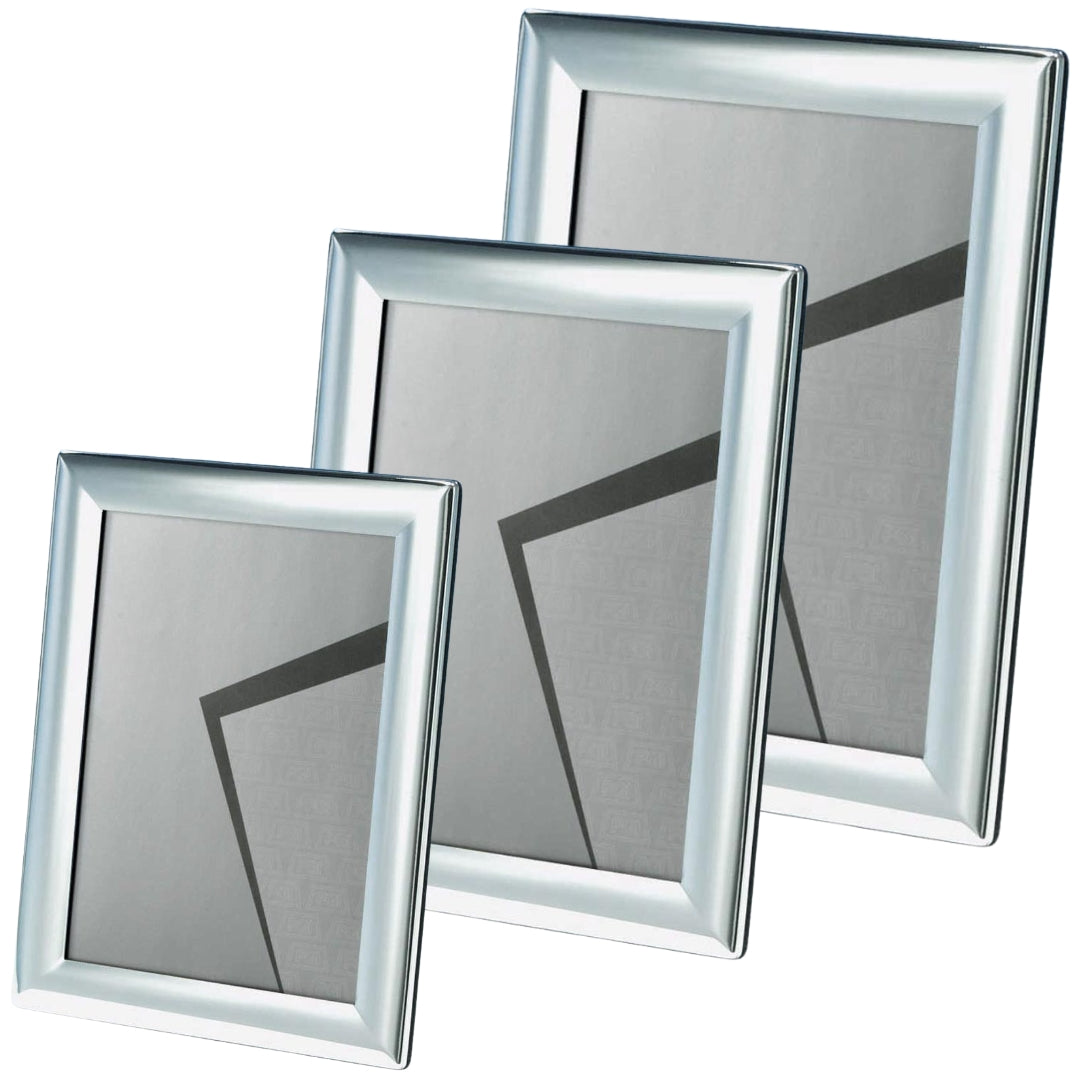 Silver Plated Photo Frame  Mirror Finish - Various Sizes