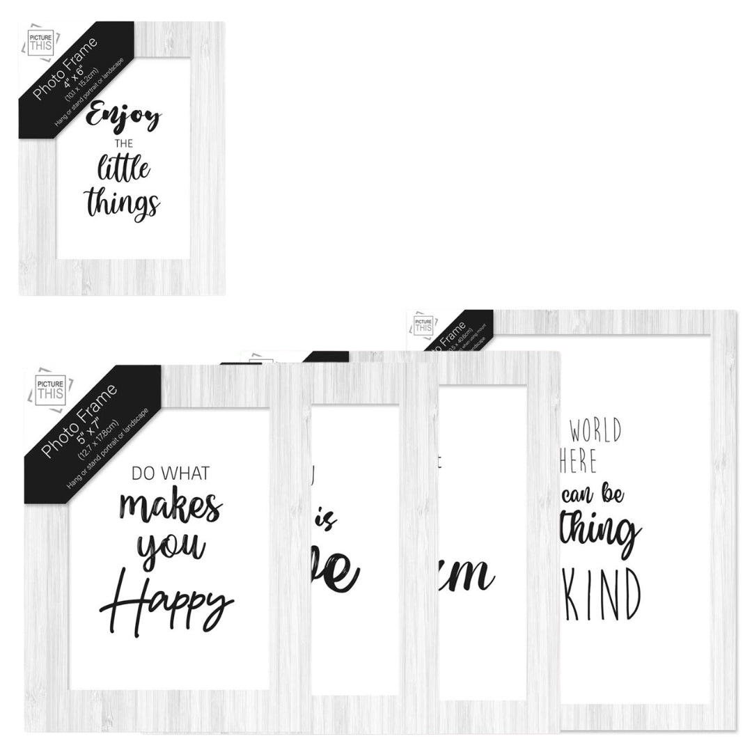 Tallon Grey Wash Photo Frame - Various Sizes