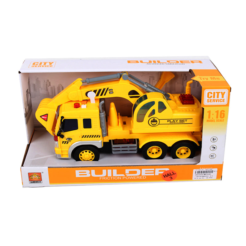 City Service Friction Construction Builder W/Music & Light