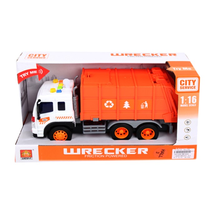 City Service Friction Construction Wrecker W/Music & Light A