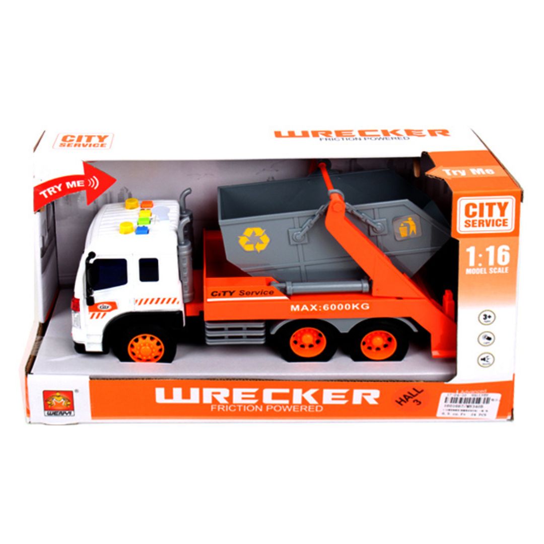 City Service Friction Construction Wrecker W/Music & Light B