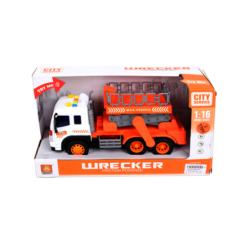 City Service Friction Construction Wrecker W/Music & Light D