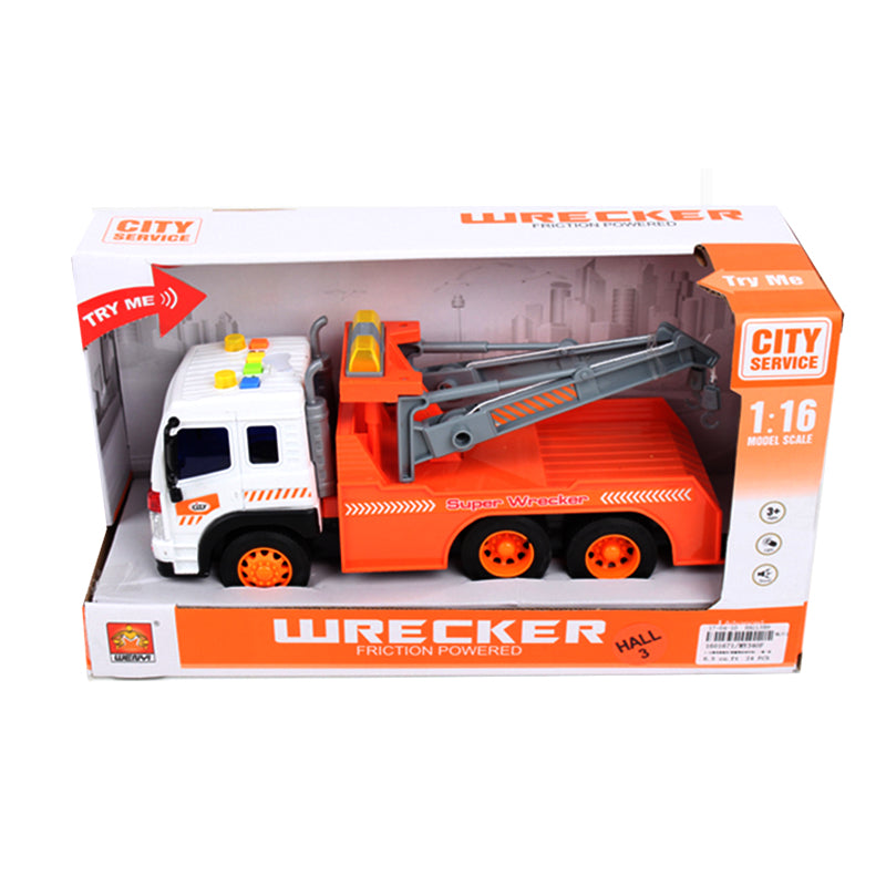 City Service Friction Construction Wrecker W/Music & Light F