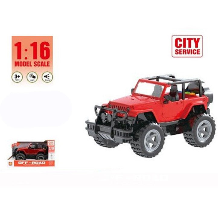 City Service Friction Off-Road Car W/Music & Light A