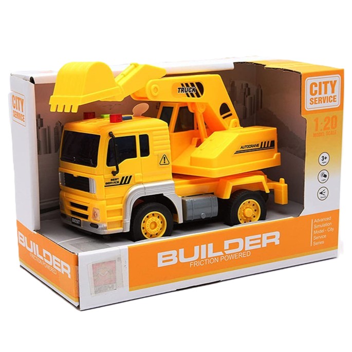 City Service Friction Construction Builder W/Music & Light