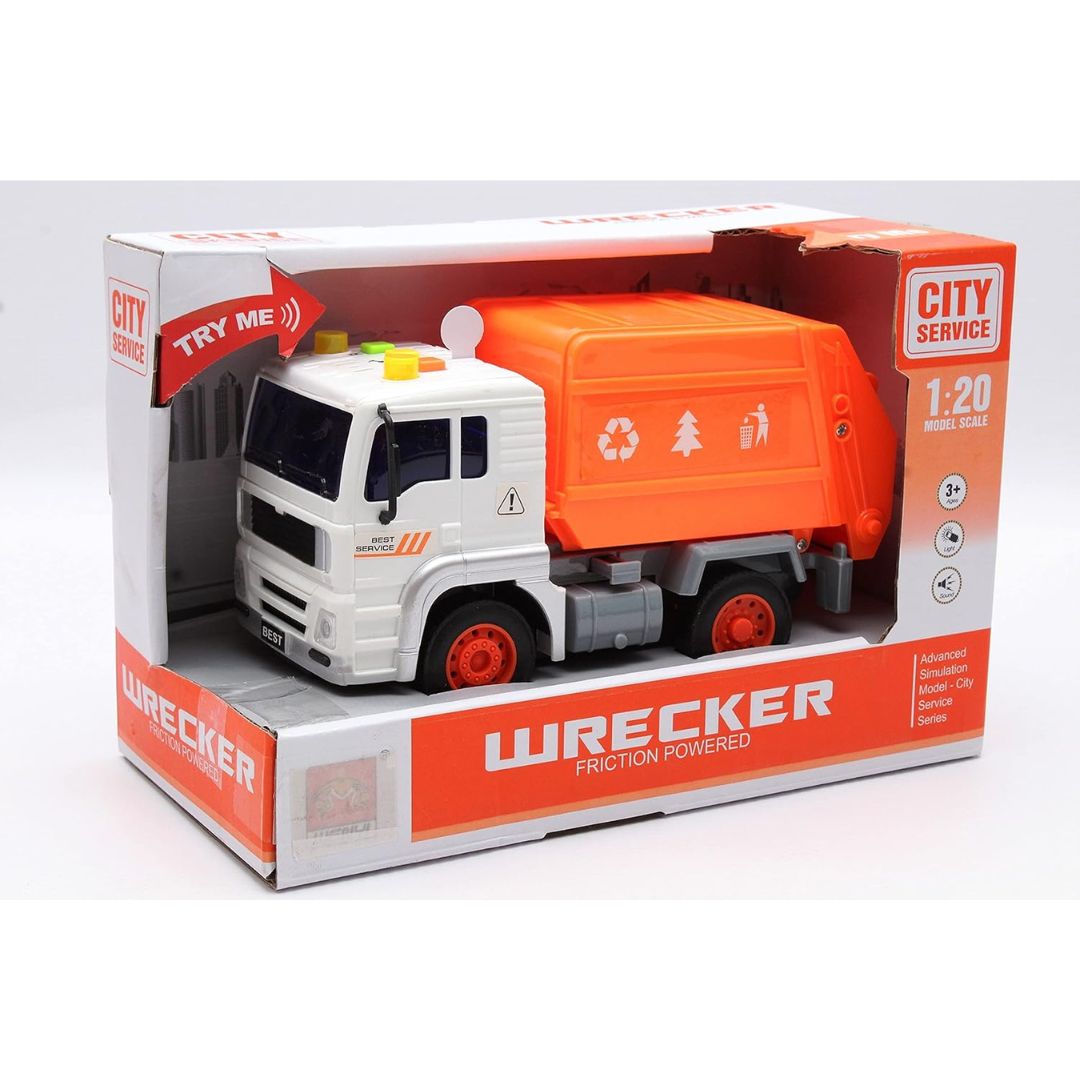 City Service Friction Construction Wrecker W/Music & Light C