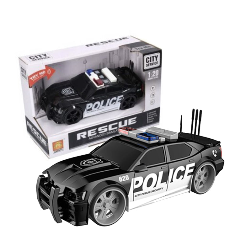 City Service Friction Rescue Police W/Music & Light - 620