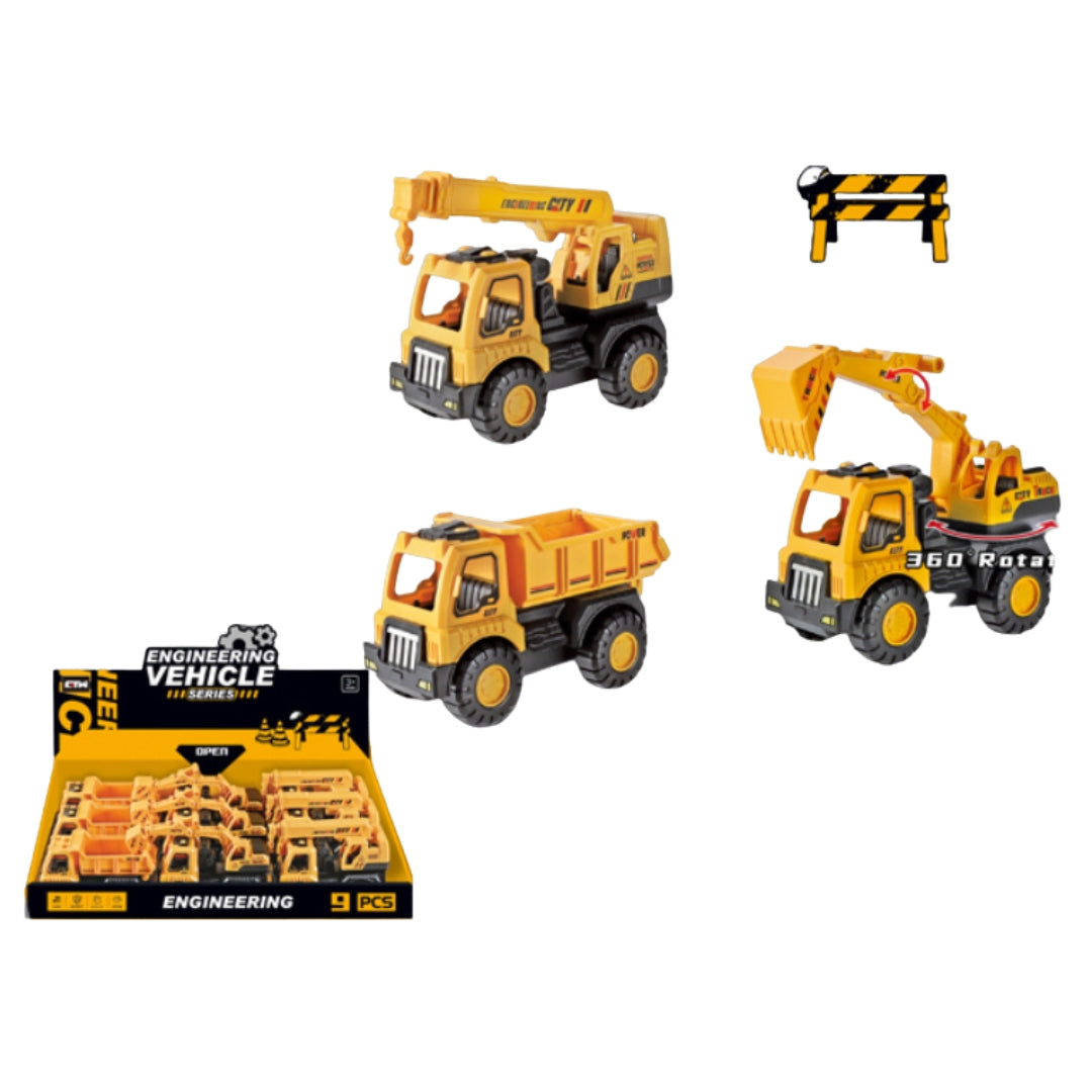 Friction Construction Car Small x 1pc Assortment