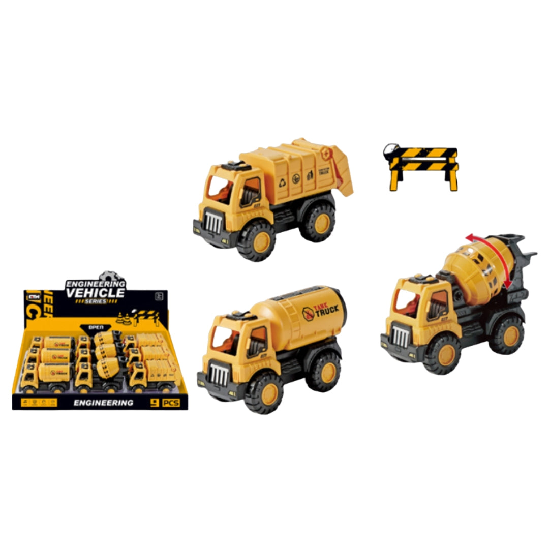 Friction Construction Car Small x 1pc Assortment