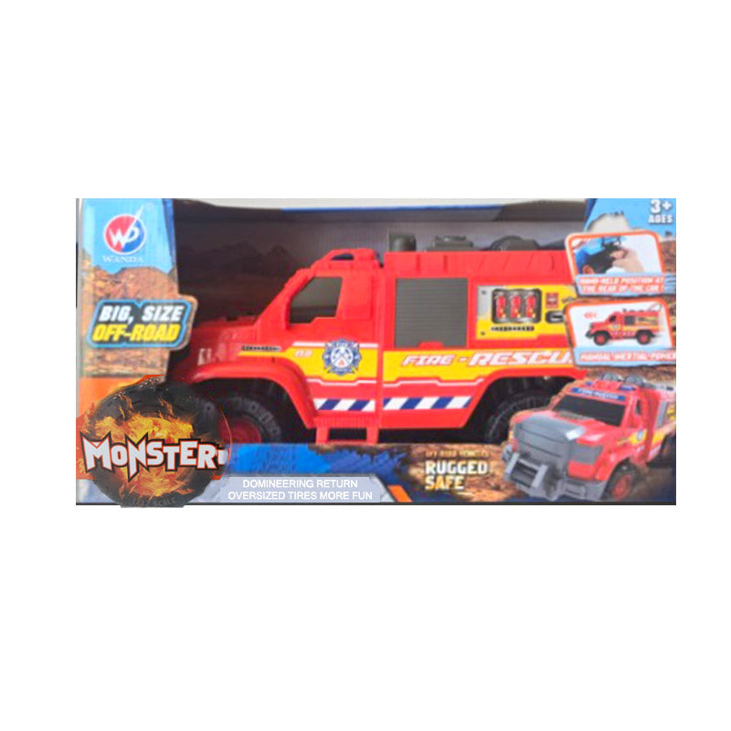 Friction Car Monster +3y - Fire-Rescue x 1pc Assortment