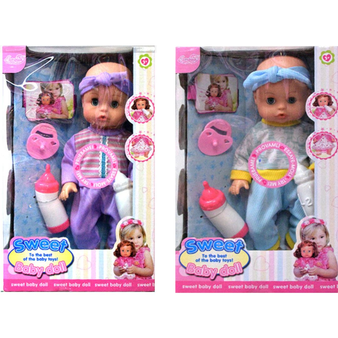 Sweet Baby Newborn Doll With Sound x 1pc Assortment