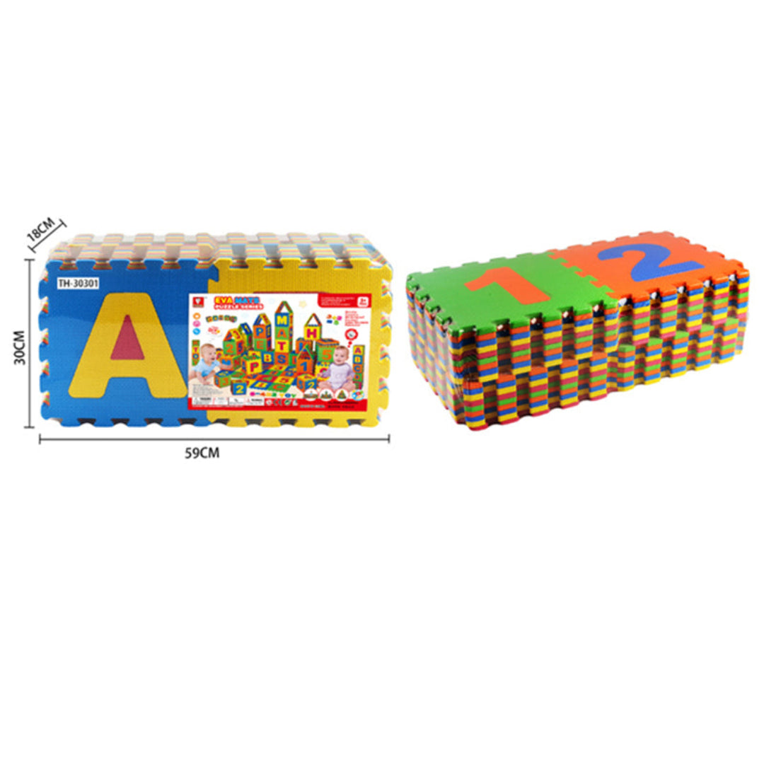 Eva Jigsaw Puzzle Mat 36pcs - 30 x 30cm - Pastel