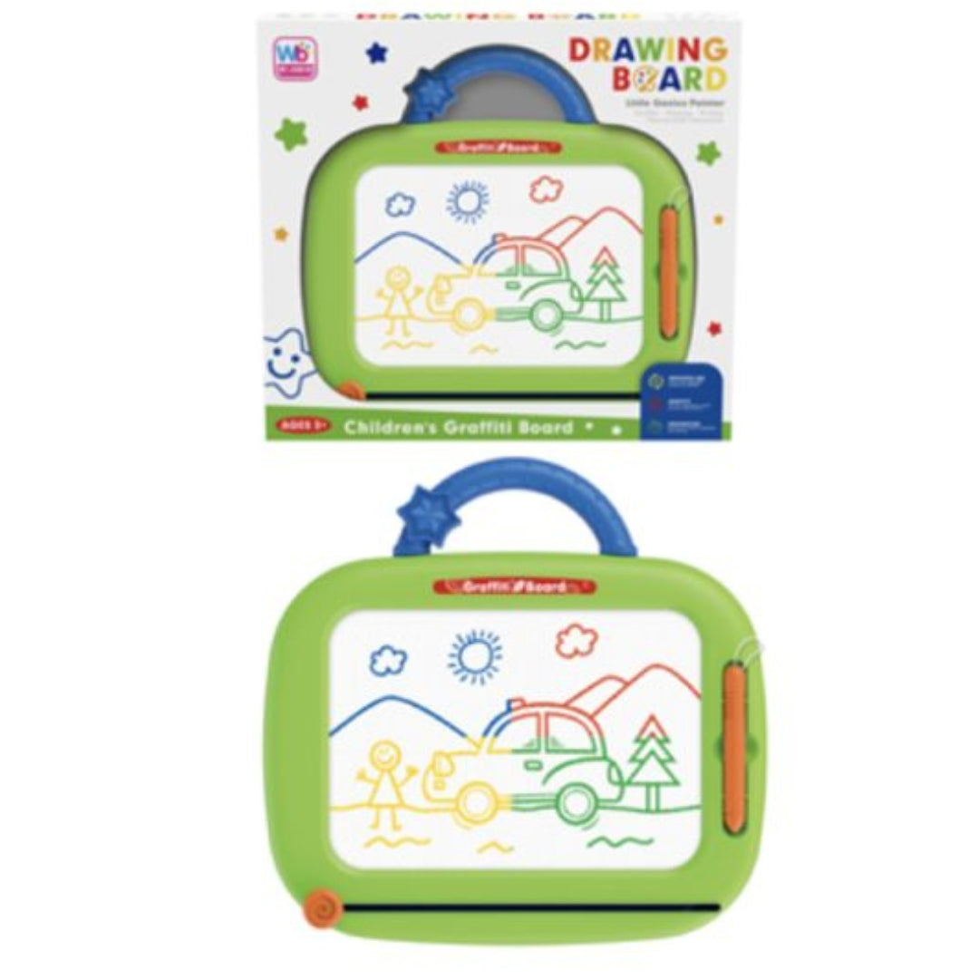 Magnetic Write-Erase Drawing Board - Green