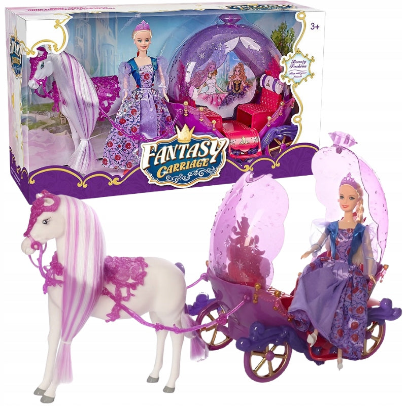 Fantasy Carriage & Princess - Purple +3y