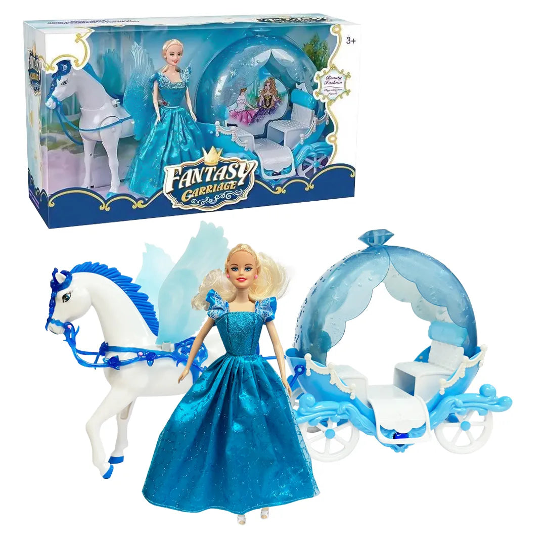 Fantasy Carriage & Princess - Blue +3y
