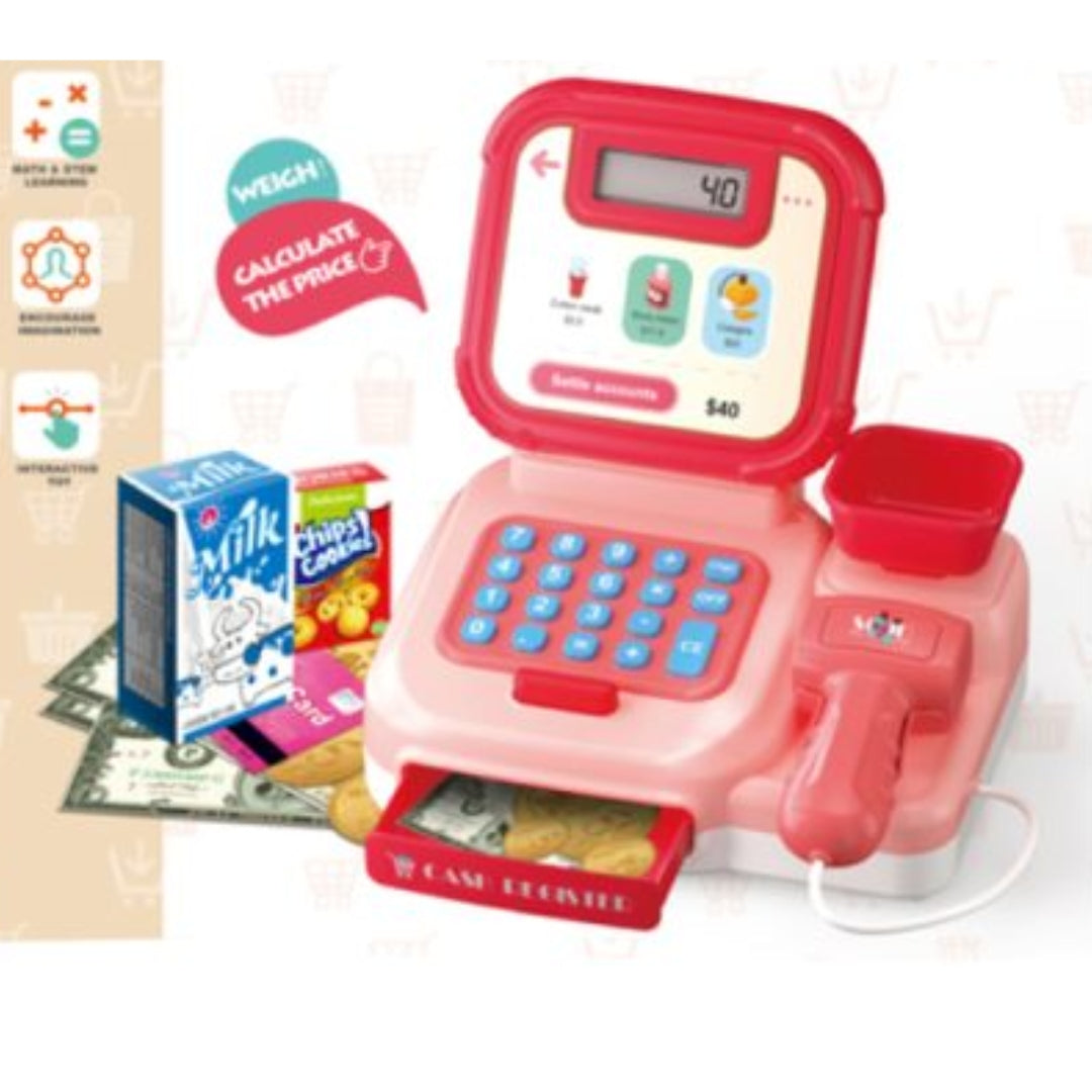 Cash Register With Money & Food - Pink +3y