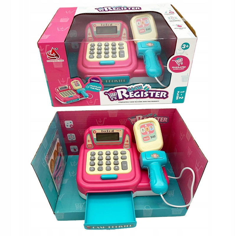 Cash Register With Money +3y - Pink/White