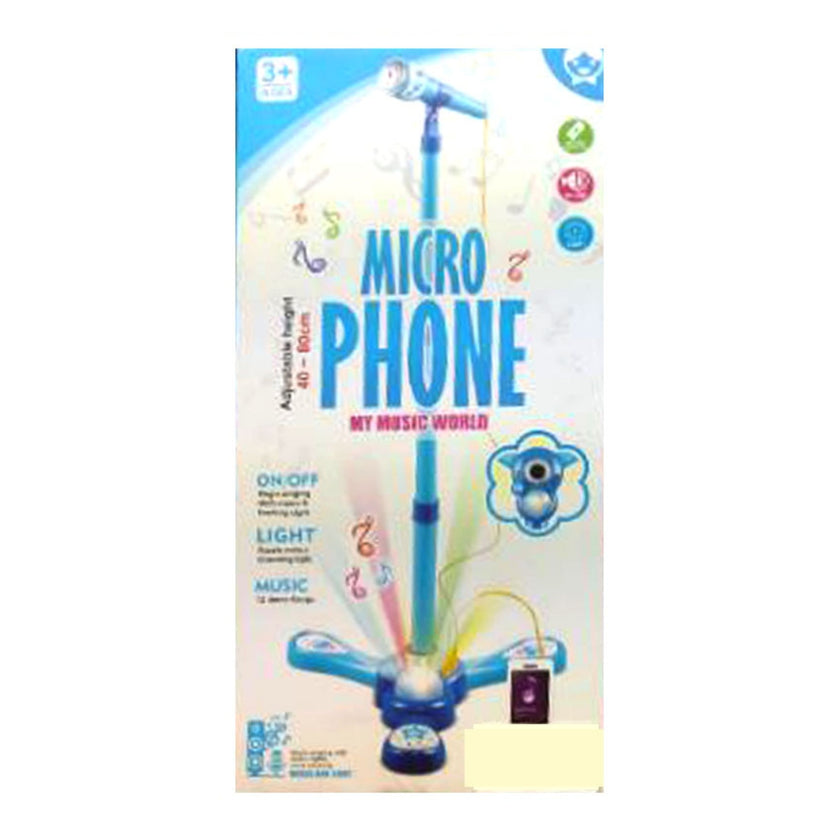 2 Microphone With Light & Music - Blue +3y