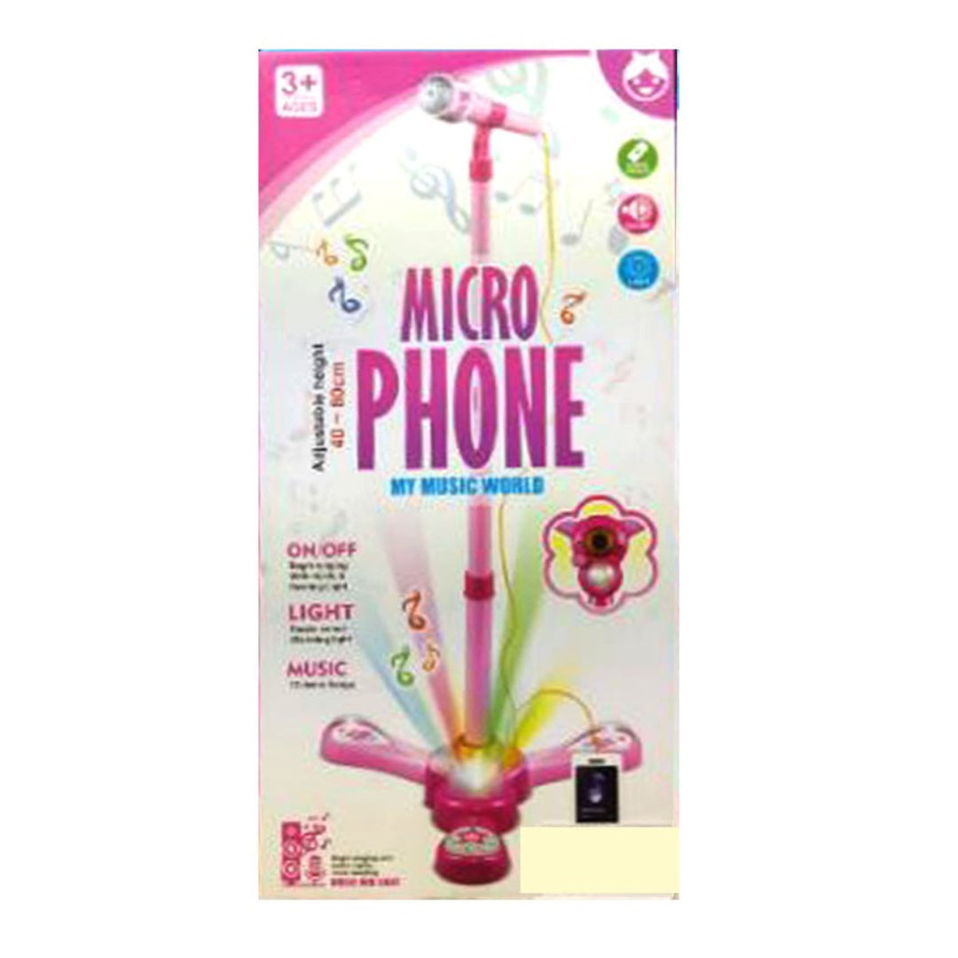 Microphone With Light & Music - Pink +3y