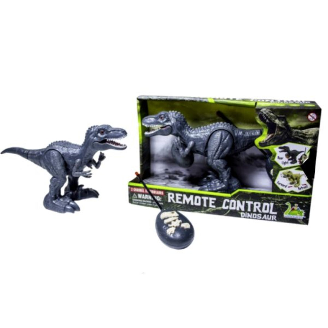 R/C Dinosaur Set With Light & Sound - Grey