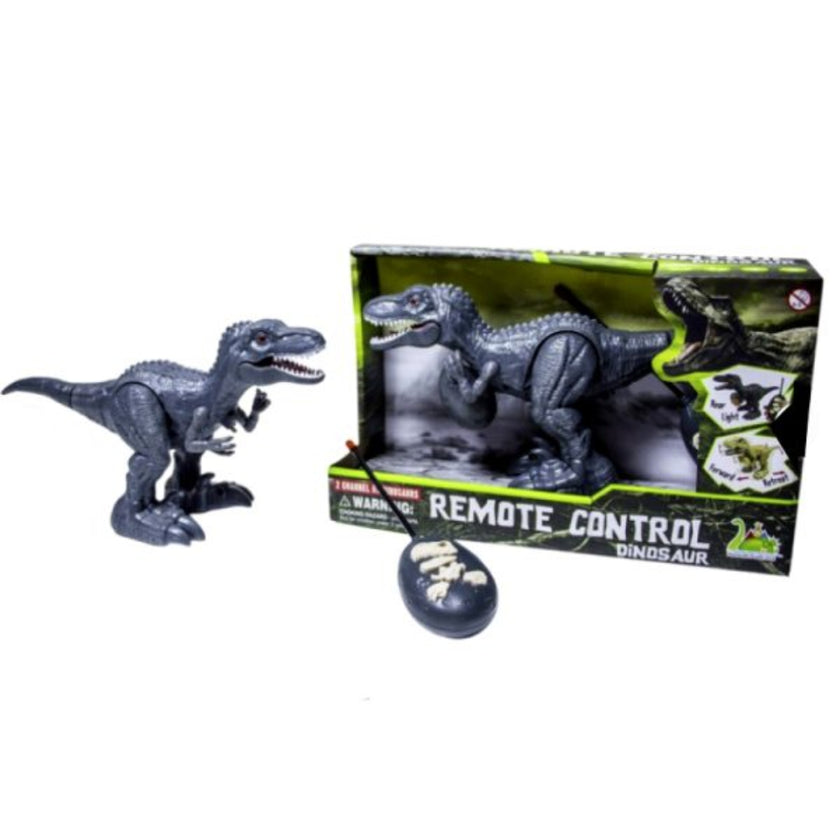 R/C Dinosaur Set With Light & Sound - Grey