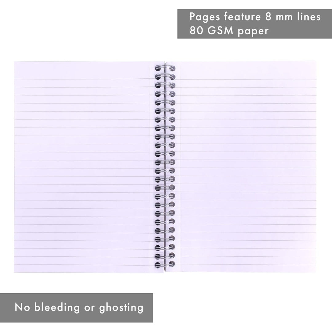 A4 Pukka Pad Side-Spiral Lined Jotta Notebook - Pastel - Various Colours