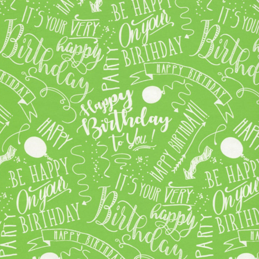 Gift Wrapping Paper Single Sheet 50 x 70cm - Happy Birthday