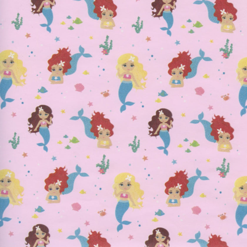 Gift Wrapping Paper Single Sheet 50 x 70cm - ECO Mermaids