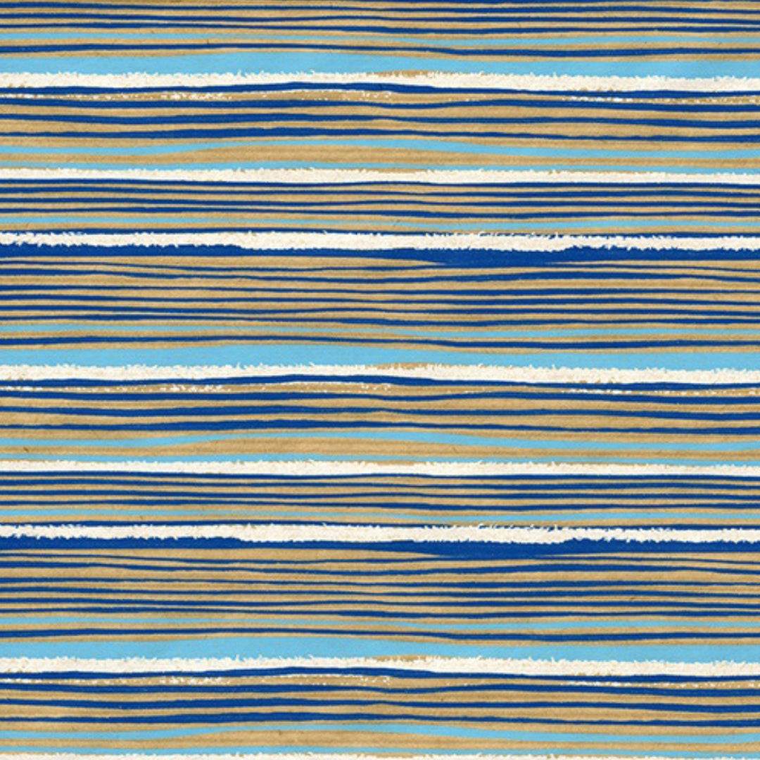 Gift Kraft Wrapping Paper Single Sheet 50 x 70cm - Stripes