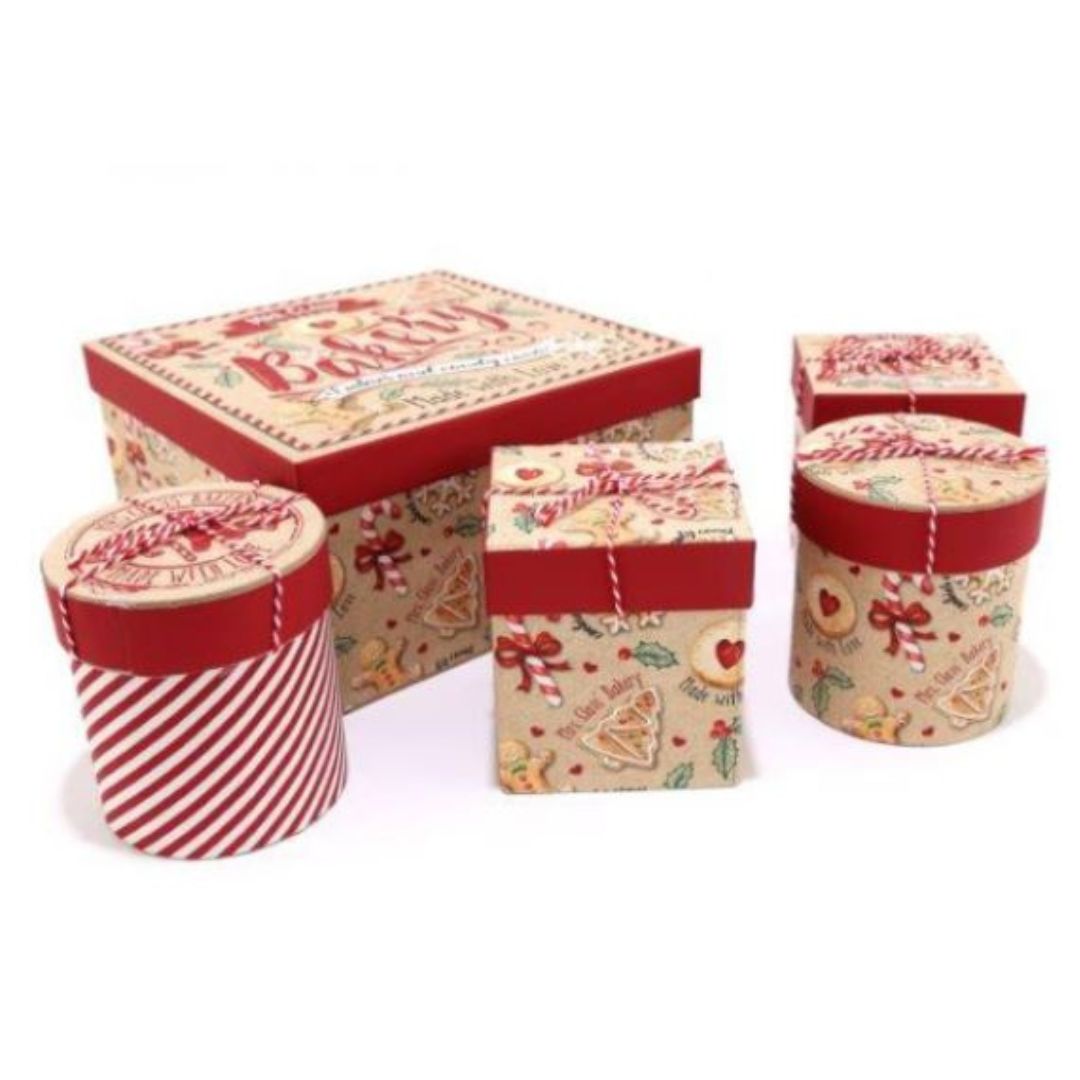 Christmas Gift Box Bakery 13 x 24 x 24cm