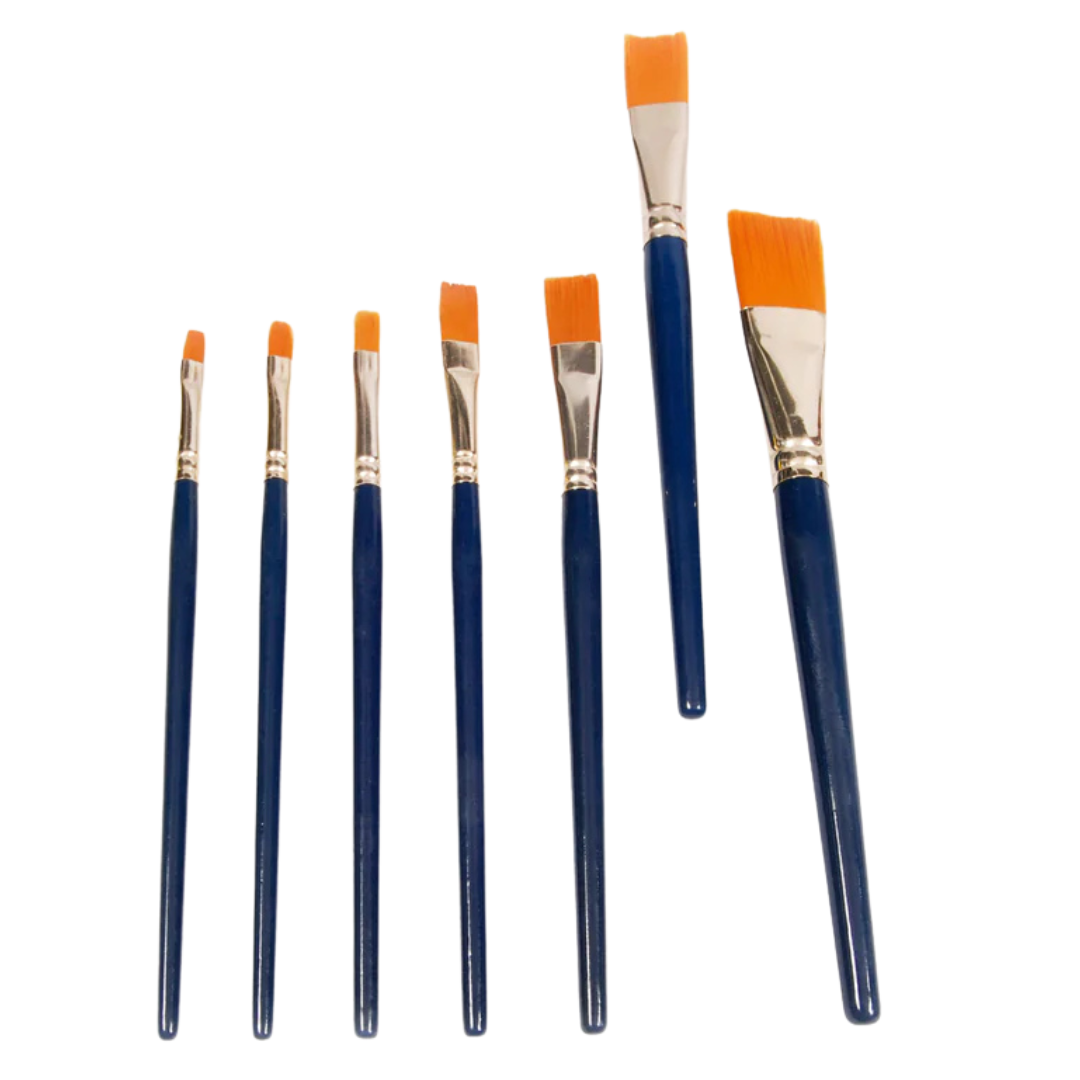 Faber Castell Synthetic (Teklon) Flat Brush - Various Sizes