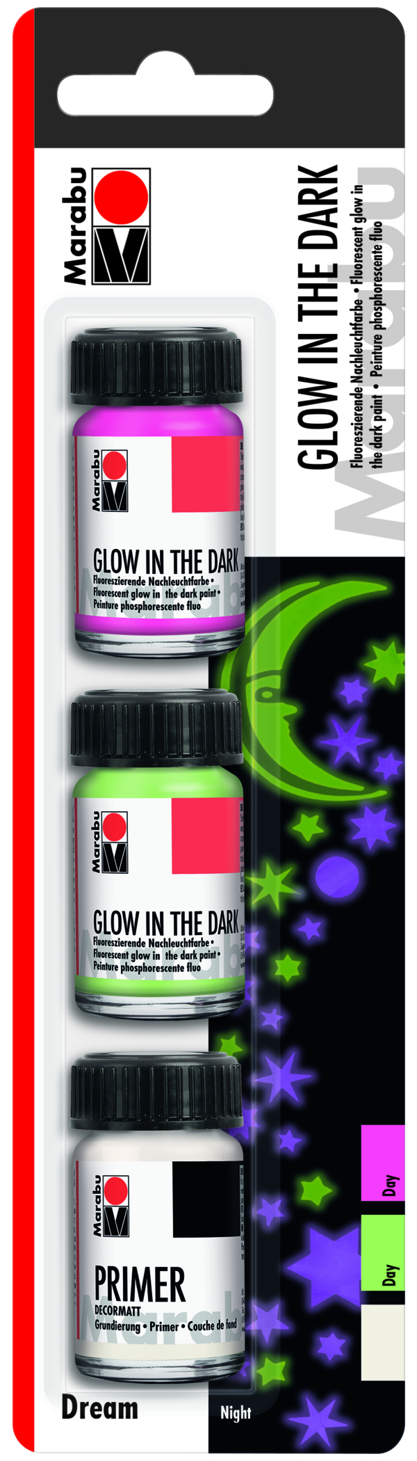 Marabu Glow in the Dark - (Glow-in-the-dark green 366, Glow-in-the-dar