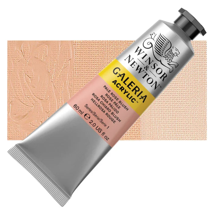 W & N Galeria Acrylic Paint 60ml - Various Colours - Pale Rose Blush