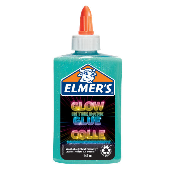 Elmer's Glow In The Dark Glitter Liquid Glue 147ml - Blue