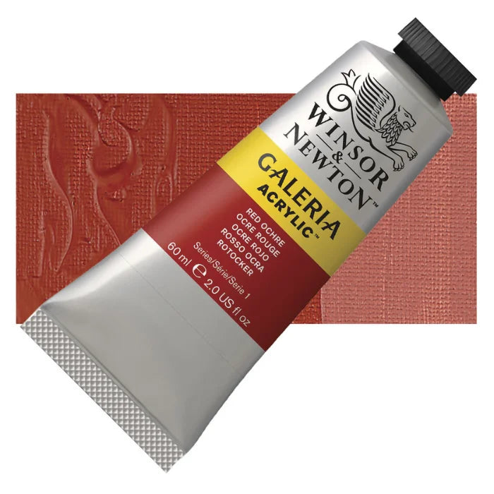 W & N Galeria Acrylic Paint 60ml - Various Colours - Red Ochre