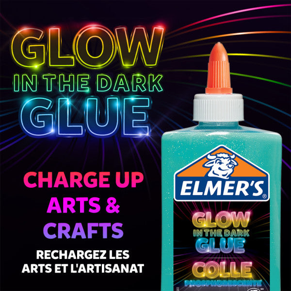 Elmer's Glow In The Dark Glitter Liquid Glue 147ml - Blue