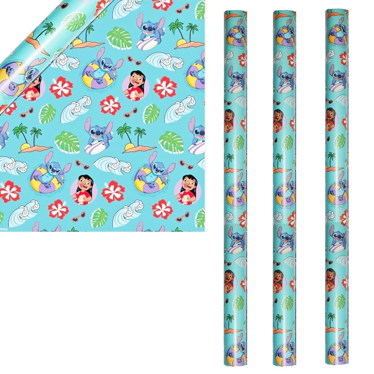 Disney Gift Wrapping Paper Roll 0.69 x 2m Stitch