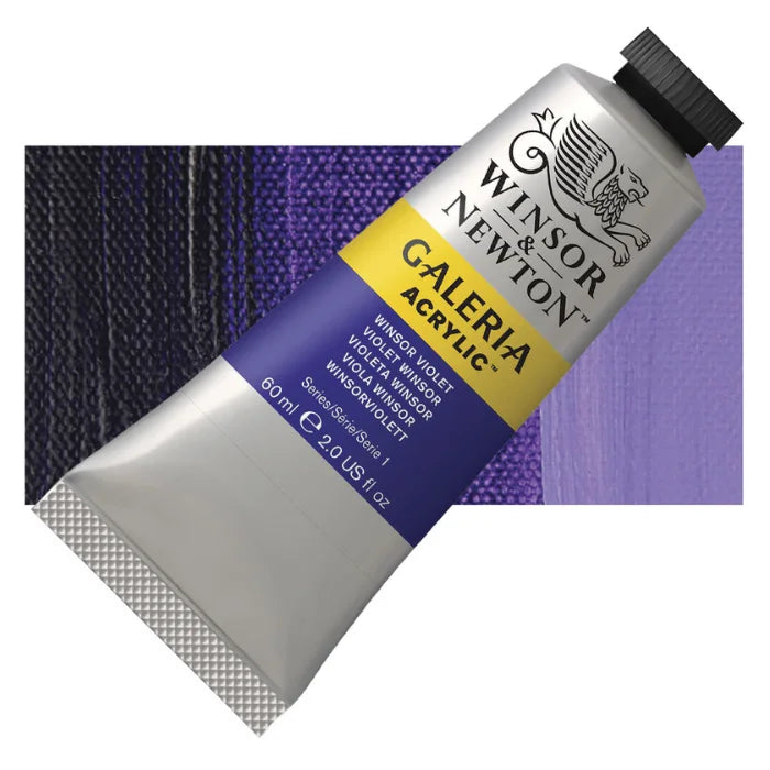 W & N Galeria Acrylic Paint 60ml - Various Colours - Winsor Violet