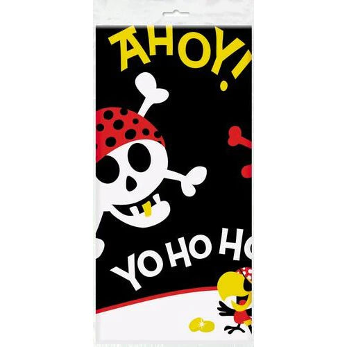 Unique Plastic Table Cover (1.37 x 2.13cm) ? Pirate Fun