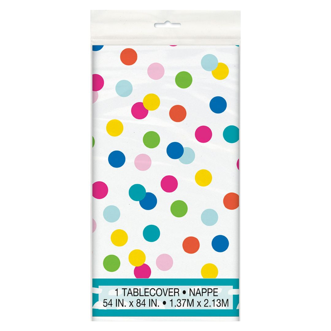 Unique Plastic Table Cover (1.37 x 2.13cm) – Confetti